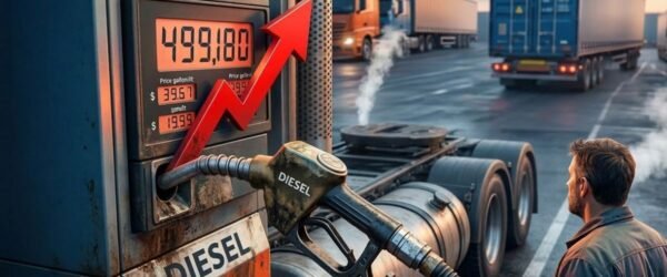 Alta no preço do diesel impacta o custo do frete e a operação das transportadoras no Brasil