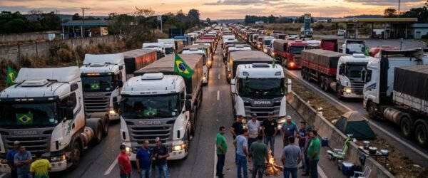 Greve dos caminhoneiros no Brasil motivada pela alta do diesel e impactos no transporte de cargas