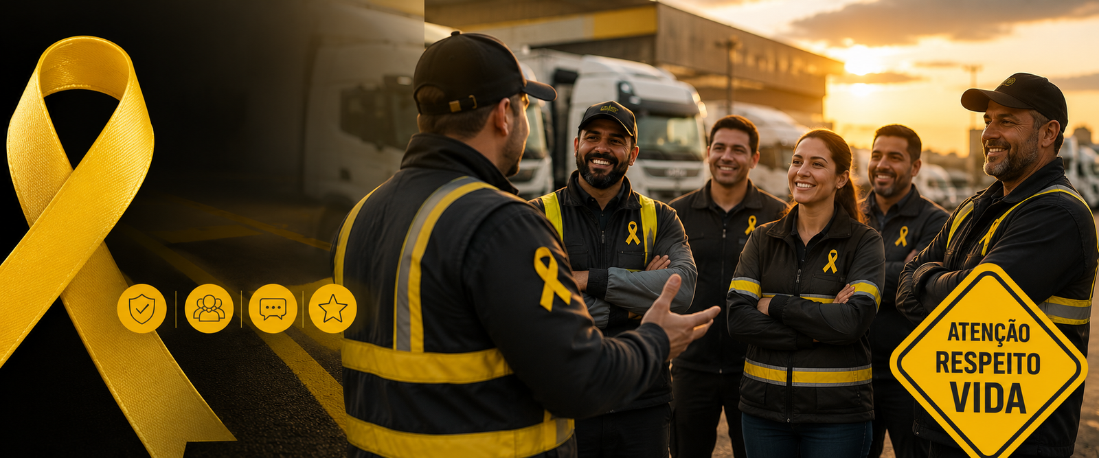 Como engajar motoristas de frota no maio amarelo